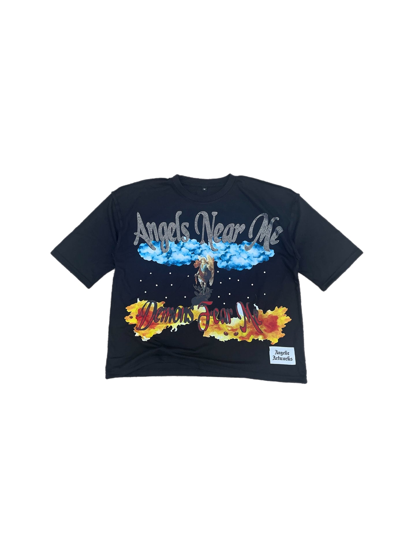 Angels Near Me, Demons Fear Me Tee (Black)