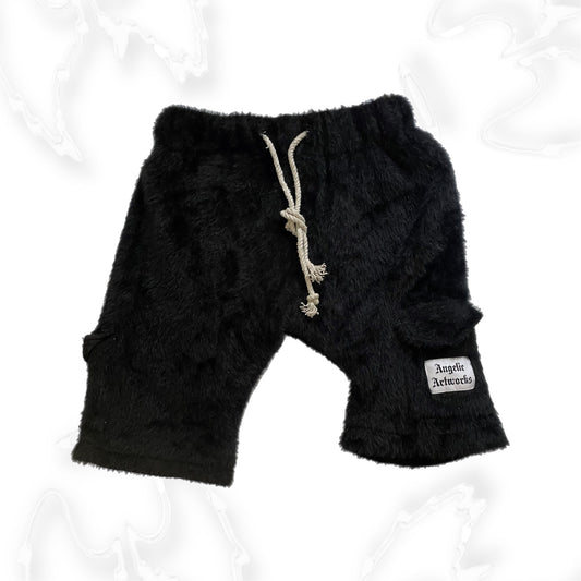 Mohair Cargo Shorts (Black)